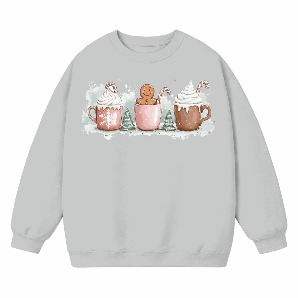 Gingerbread Coffee Sweatshirt – Christmas Gift for Women Trendy - front view