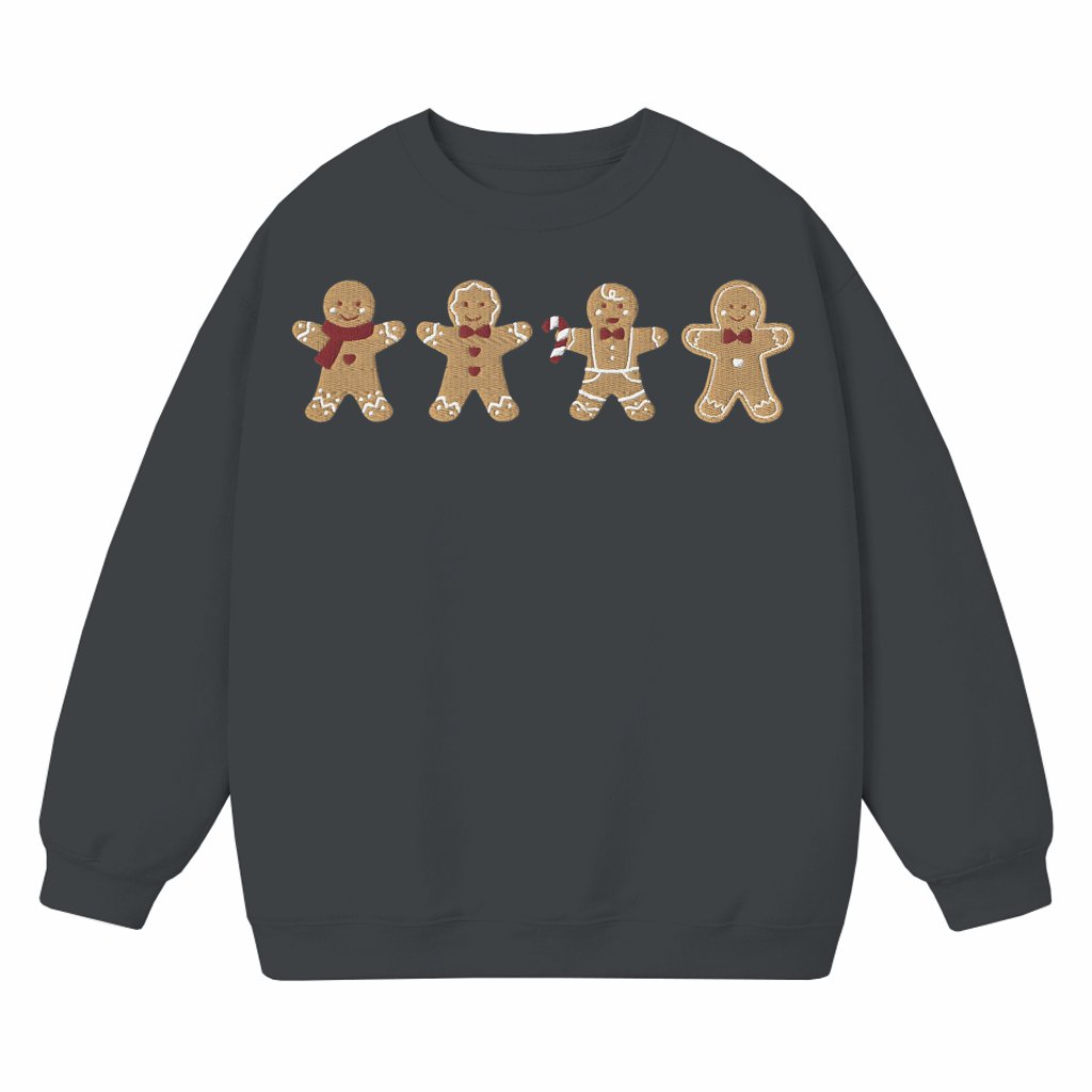 Gingerbread Man Sweatshirt – Christmas Gift for Women Cute Crewneck - front view