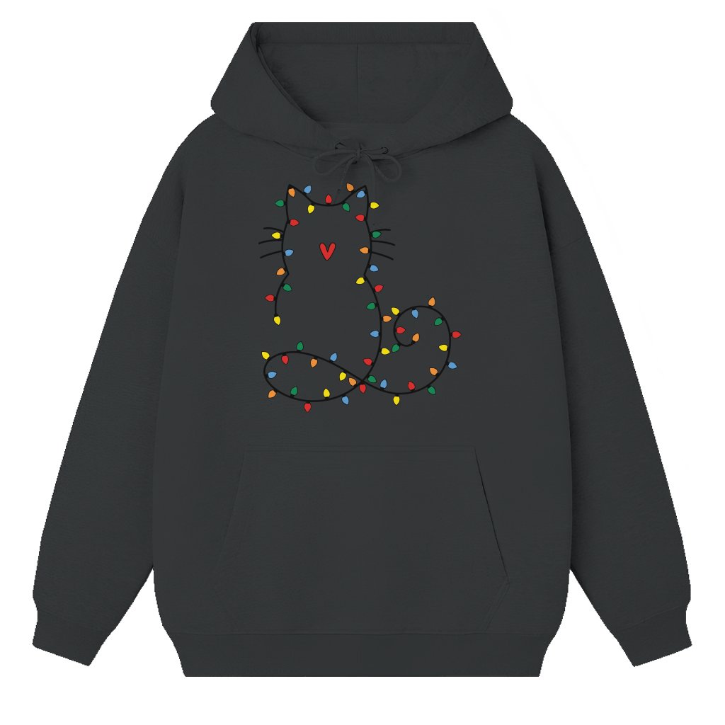 Cute Cat Hoodie – Christmas Gift for Cat Mom Funny - front view
