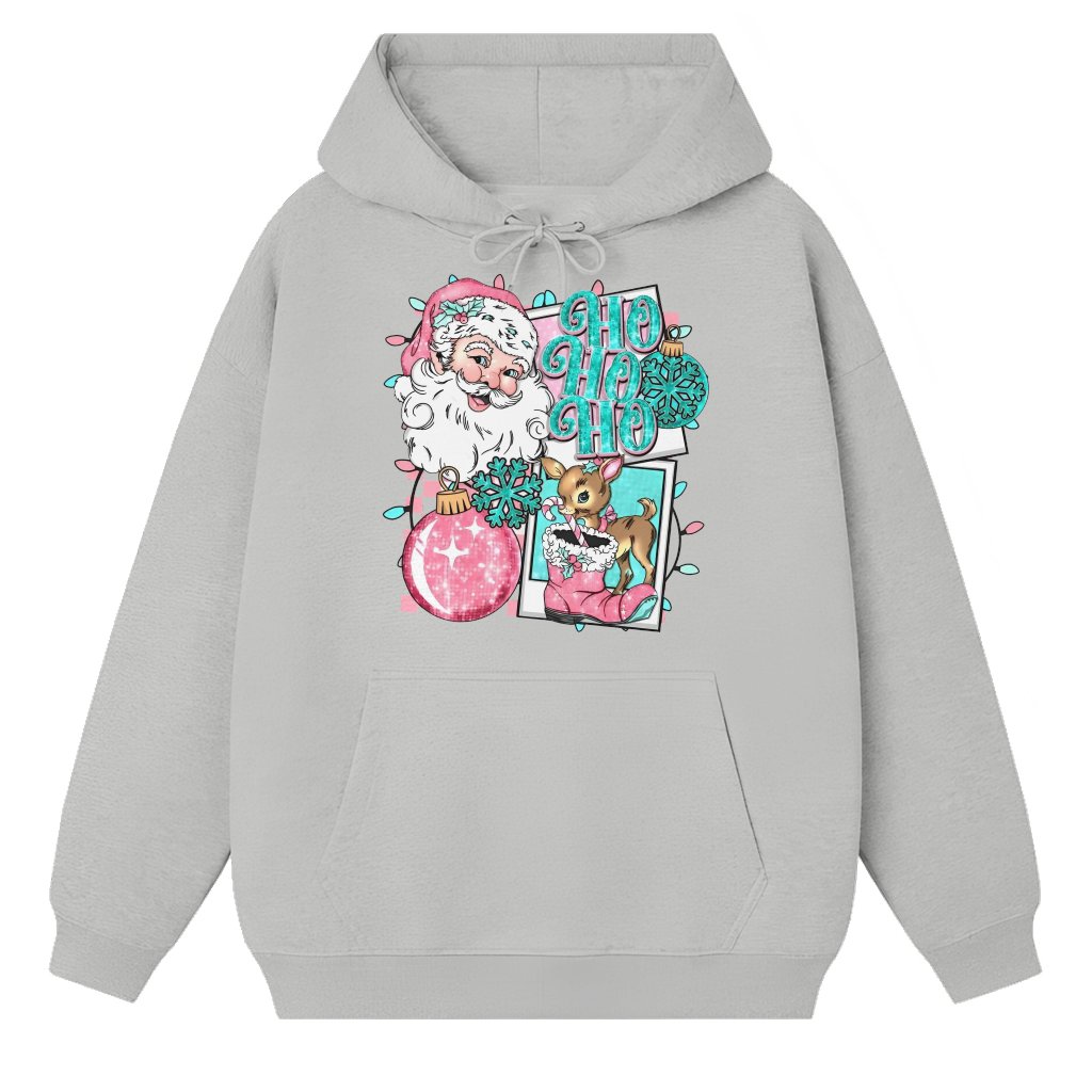 Drop Shoulder Hoodie – Christmas Gift for Women Trendy Vibrant - front view
