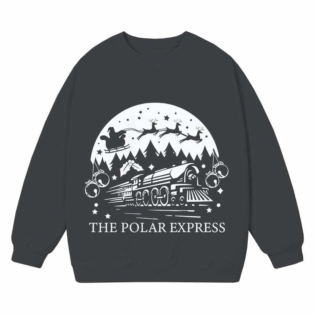 Christmas Train Sweatshirt – Christmas Gift Vintage Retro - front view