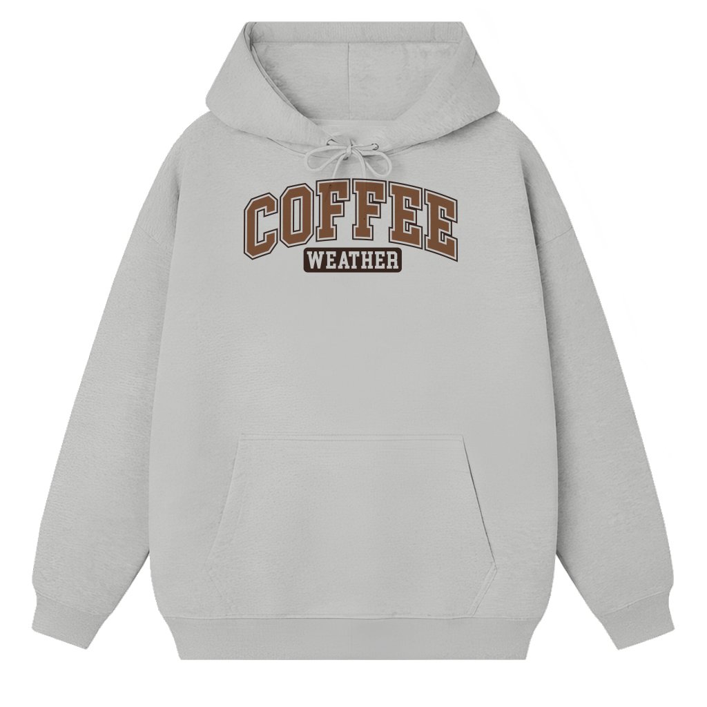 Cozy Coffee Weather Hoodie – Christmas Gift Trendy - front view