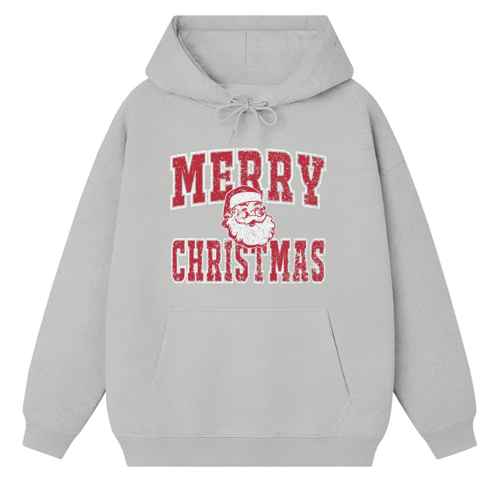 Merry Christmas Santa Hoodie – Christmas Gift for Women Retro Vintage - front view