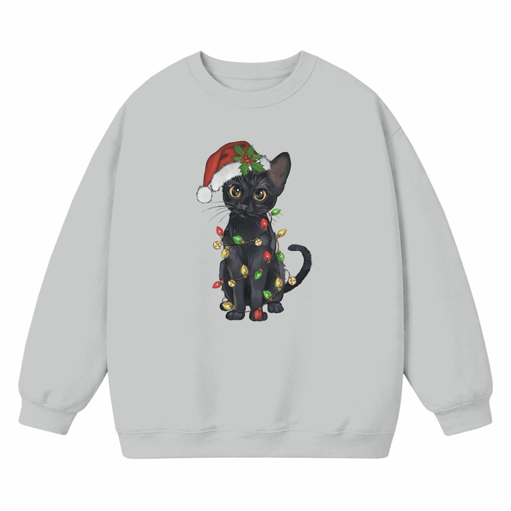 Cute Cat Sweatshirt – Christmas Gift for Cat Mom Funny - front view