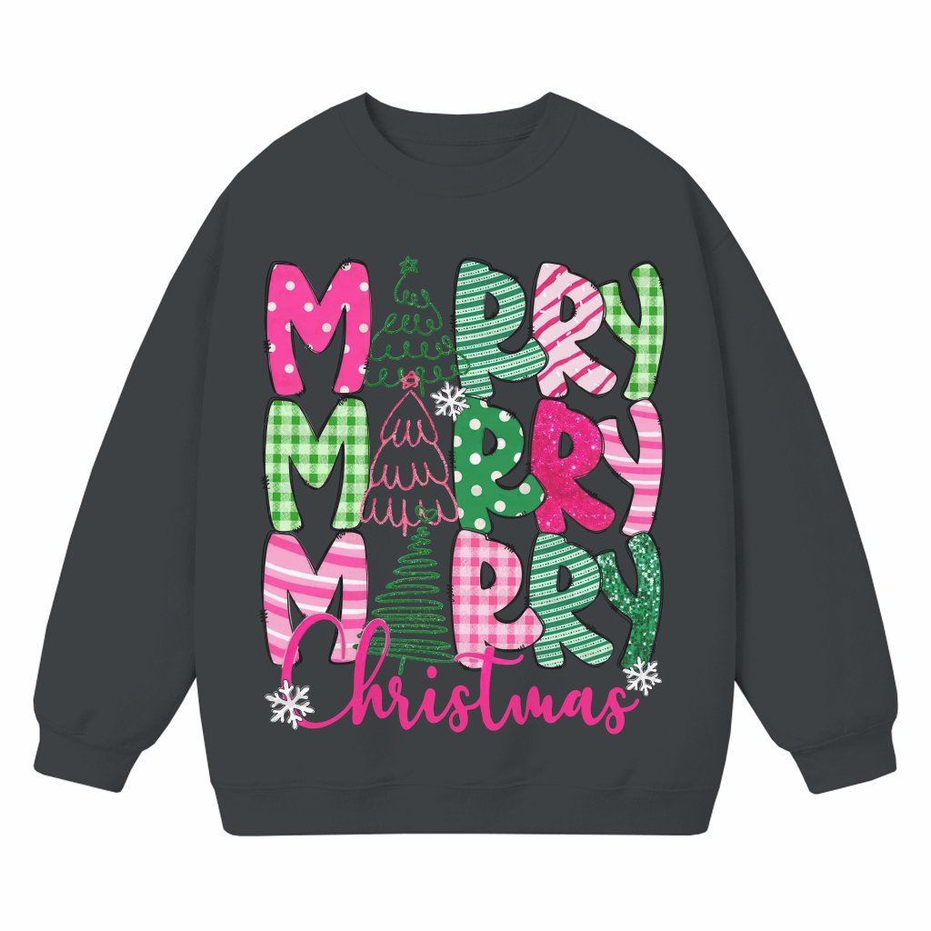 Pink Coquette Bow Sweatshirt – Christmas Trendy Gift for Women - front view