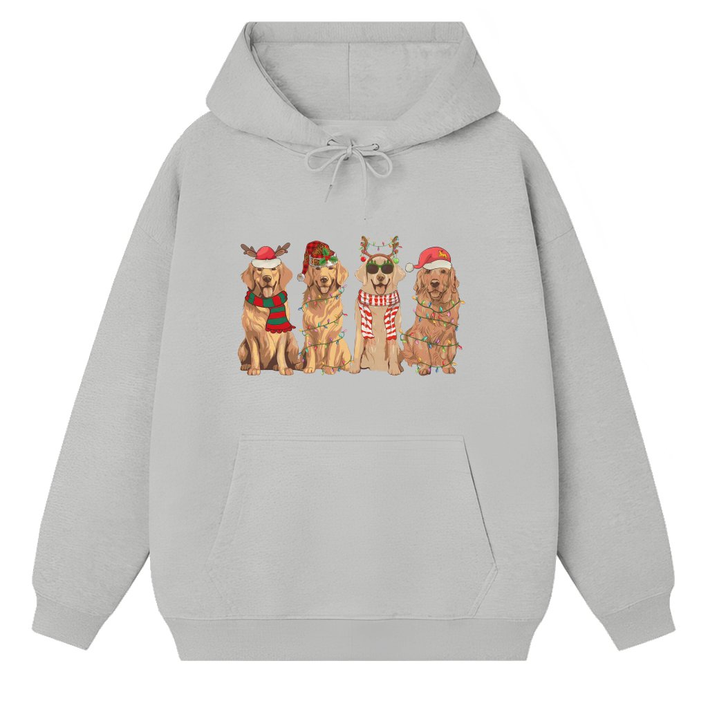 Golden Retriever Hoodie – Christmas Gift for Dog Lover - front view