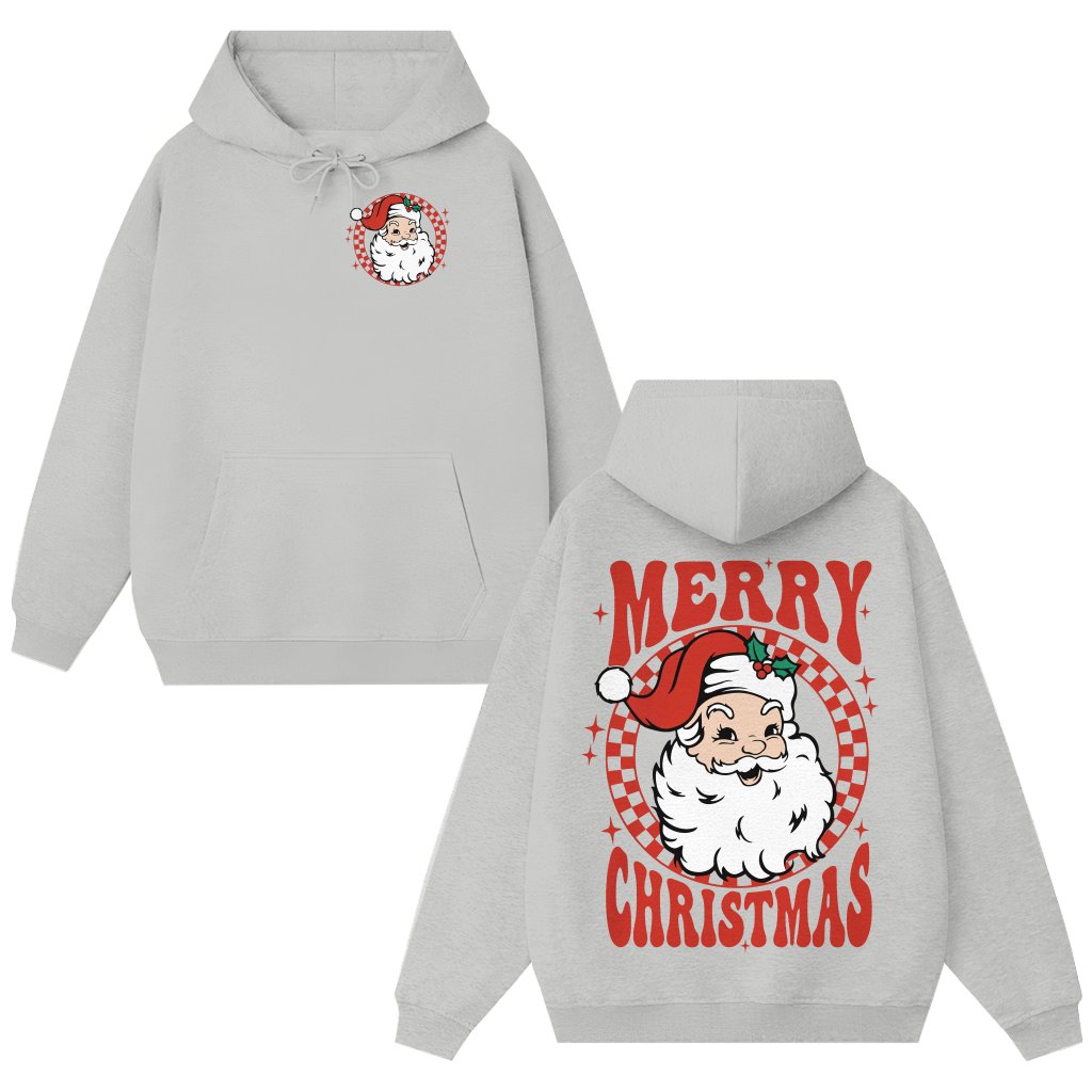 Merry Christmas Santa Hoodie – Christmas Gift Classic Festive - front view
