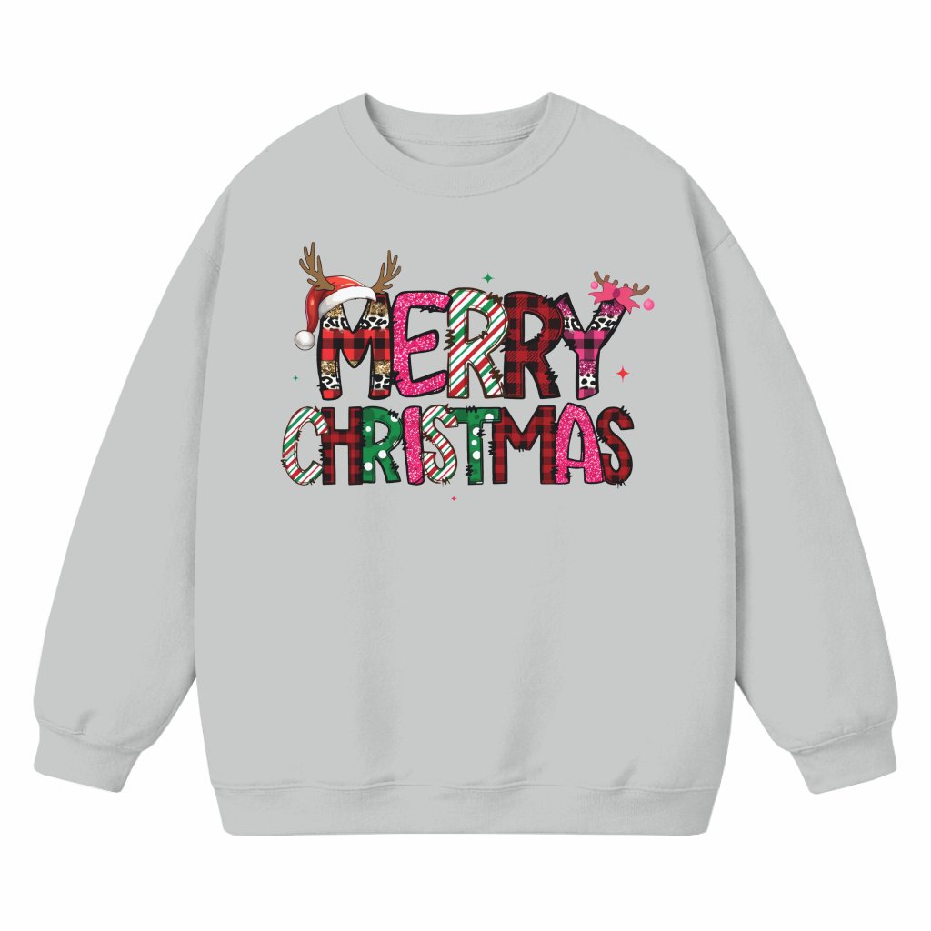 Reindeer Antlers Candy Cane Sweatshirt – Christmas Gift for Men Women Cute Playful - front view