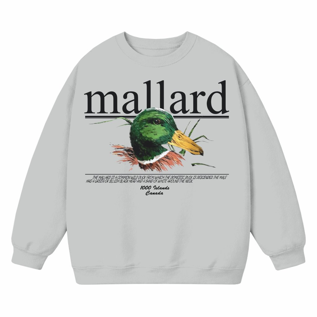 Mallard Duck Sweatshirt – Christmas Gift for Nature Lovers Wildlife Outdoor - front view