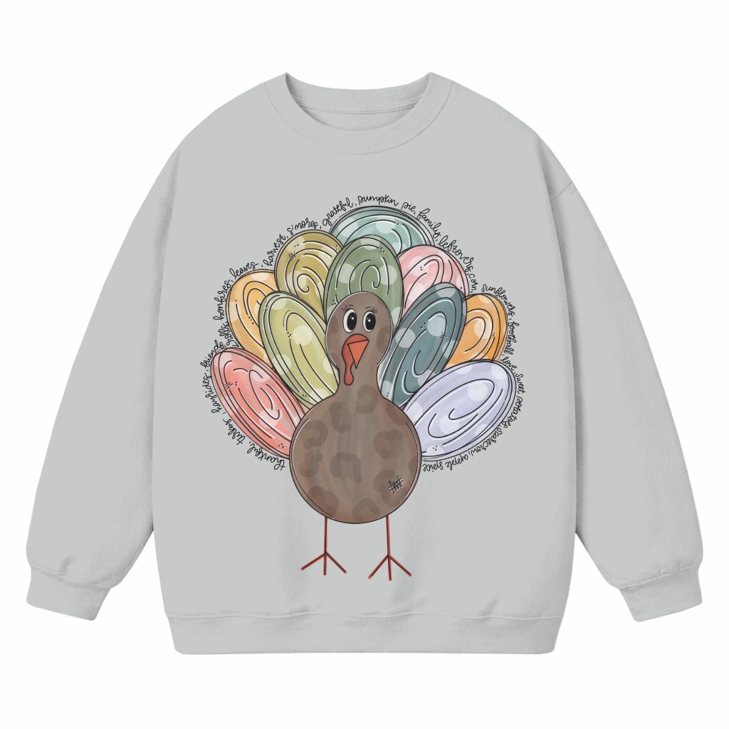 Vintage Thanksgiving Turkey Sweatshirt – Fall Holiday Gift Cozy - front view