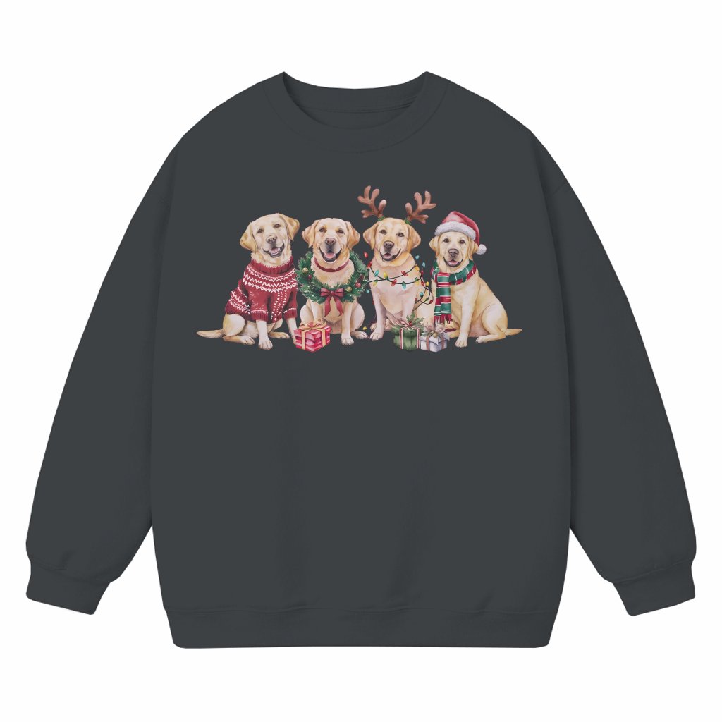 Yellow Lab Sweatshirt – Christmas Thanksgiving Gift for Dog Lover - front view