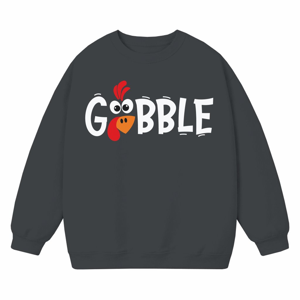 Gobble Gobble Sweatshirt – Thanksgiving Gift for Women Family Matching Funny - front view