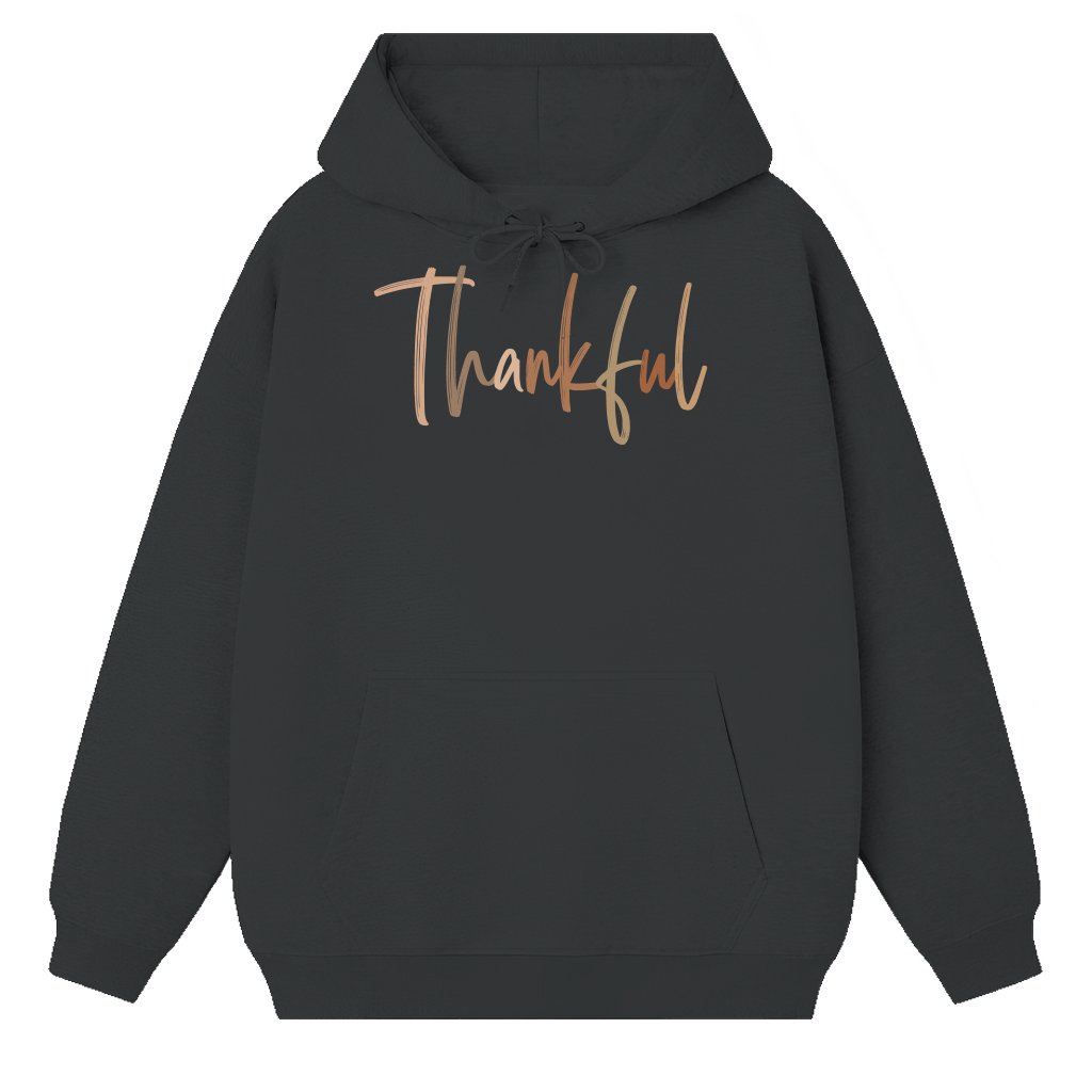 Thankful Hoodie – Thanksgiving Gift for Women Fall Cute - front view