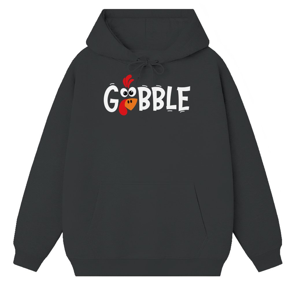 Gobble Turkey Hoodie – Thanksgiving Fall Gift for Men Women Funny - front view