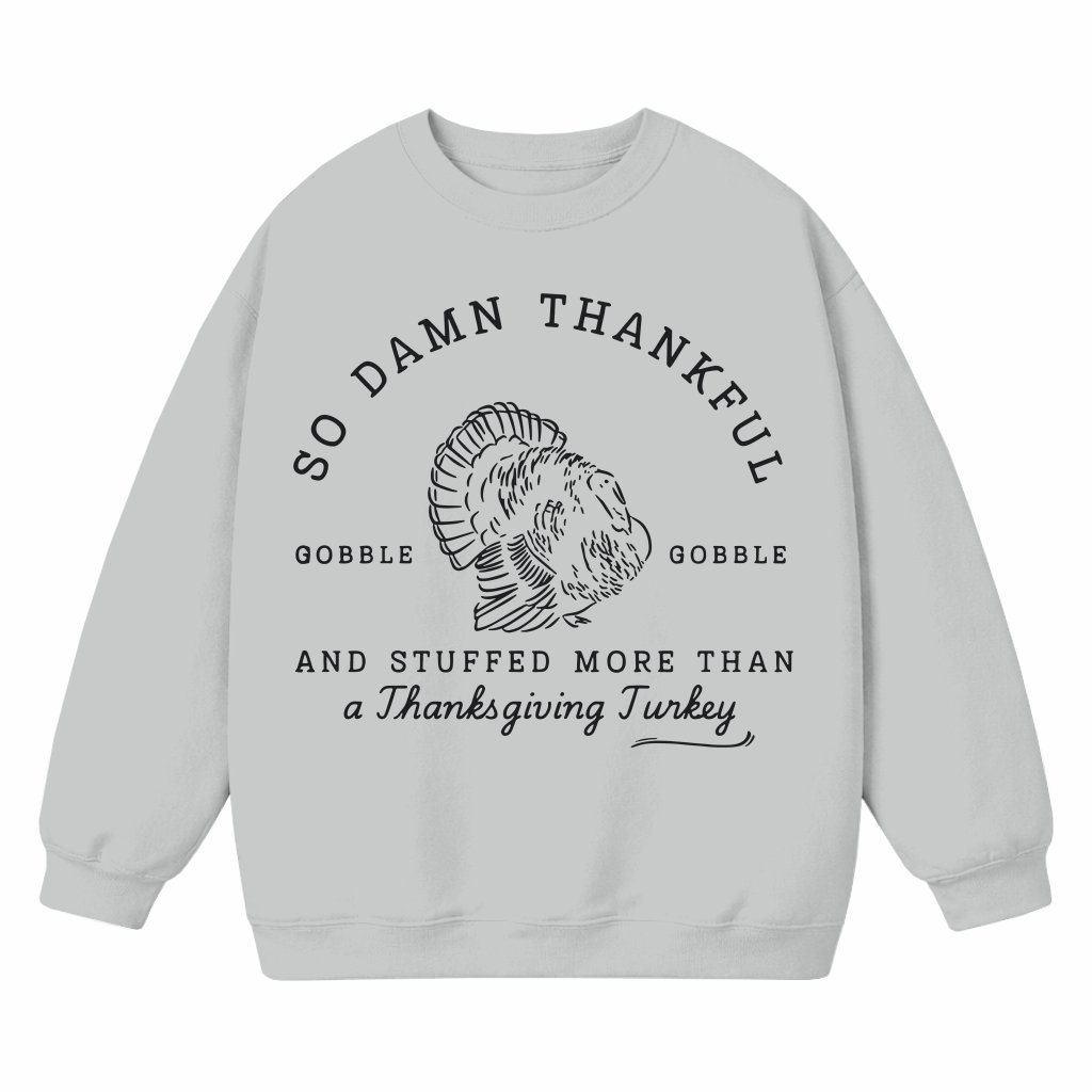Funny Pregnant Sweatshirt – Thanksgiving Gift for Expecting Mom Vintage Crewneck - front view