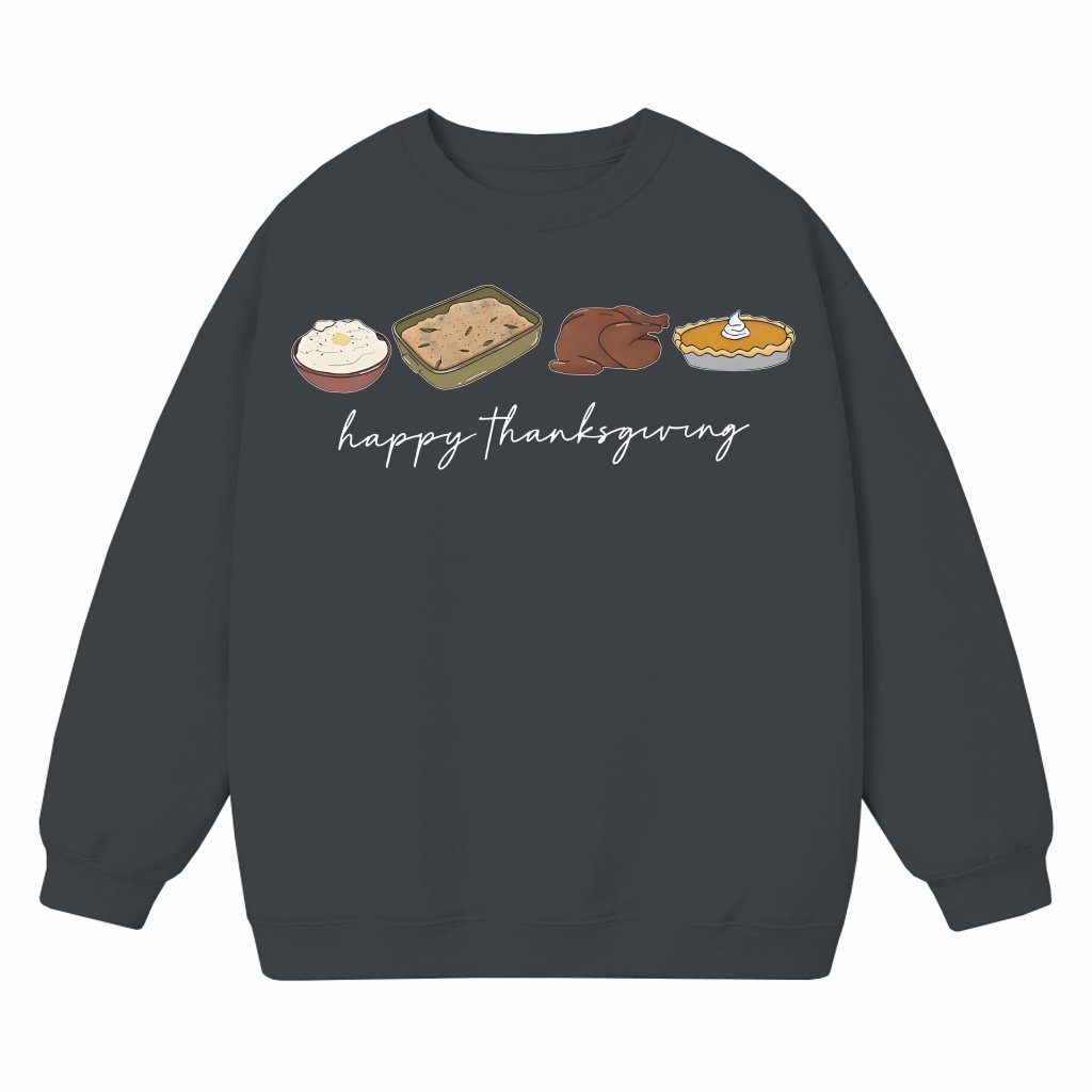 Retro Turkey Sweatshirt – Thanksgiving Gift Vintage Fall - front view