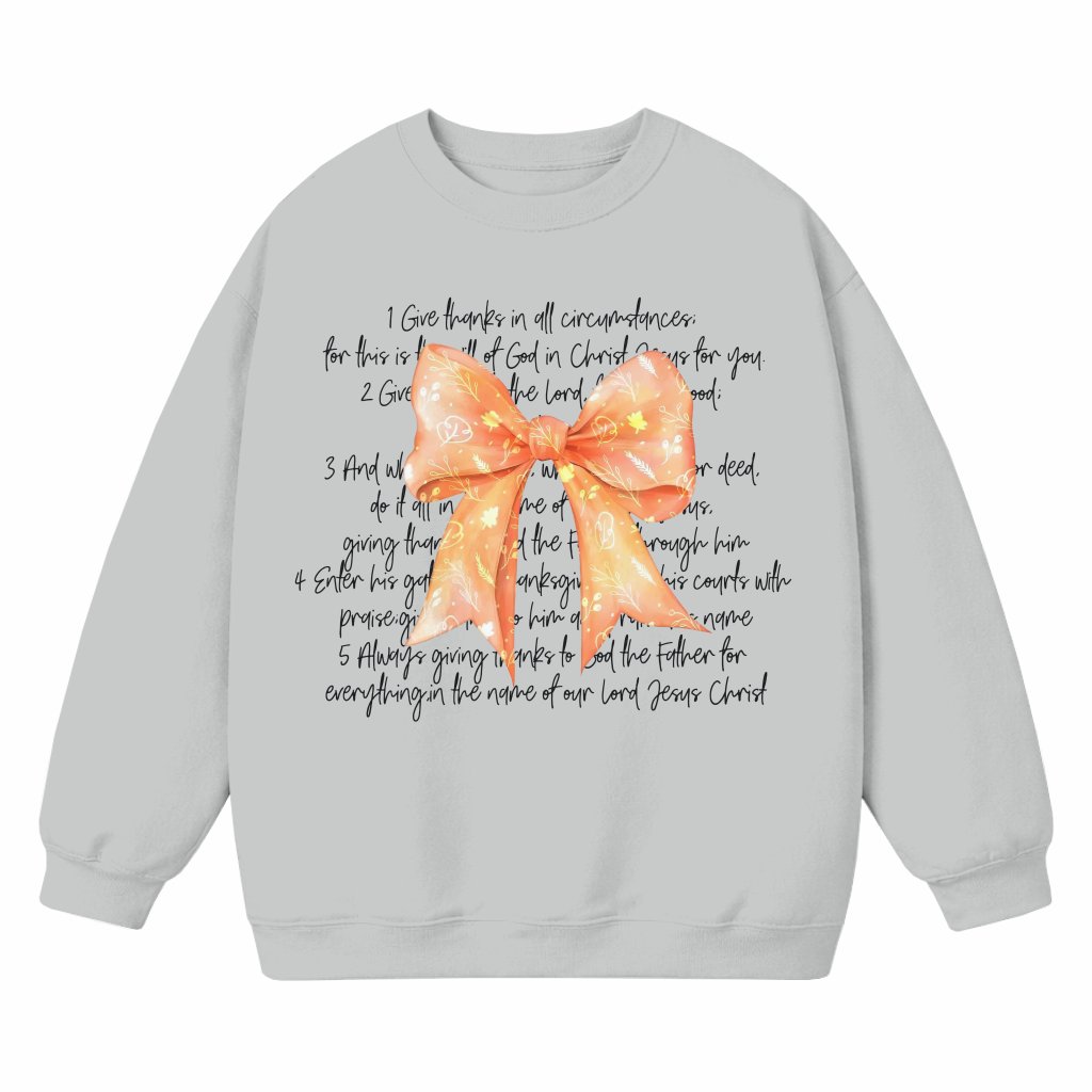 Coquette Sweatshirt Thanksgiving – Christian Gift - front view