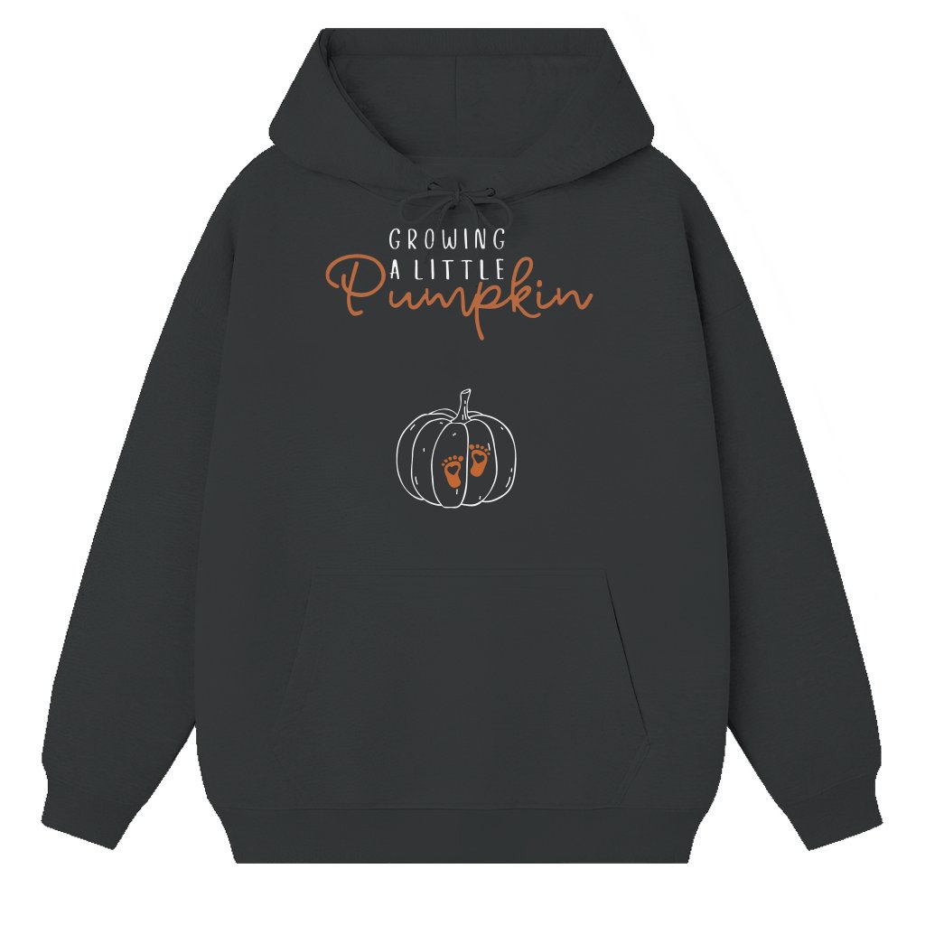Growing A Little Pumpkin Hoodie – Maternity Pregnancy Reveal Fall Gift for Expecting Mom Cute - front view