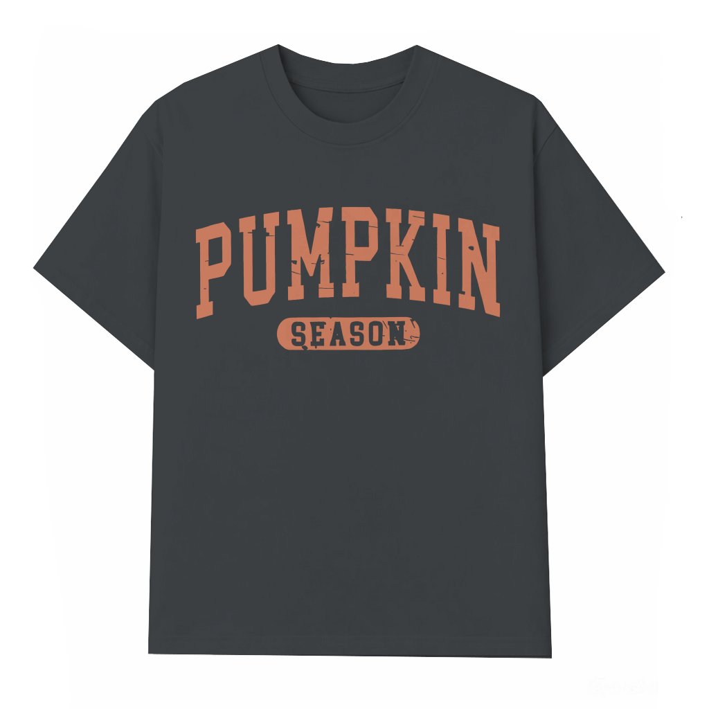 Cute Retro Pumpkin Season T-shirt – Fall Halloween for Women Trendy - front view