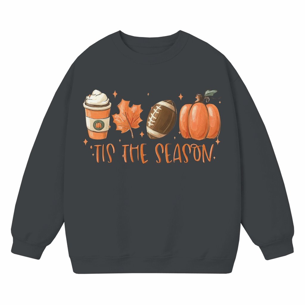 Fall Coffee Pumpkin Sweatshirt – Halloween Thanksgiving Trendy Gift - front view