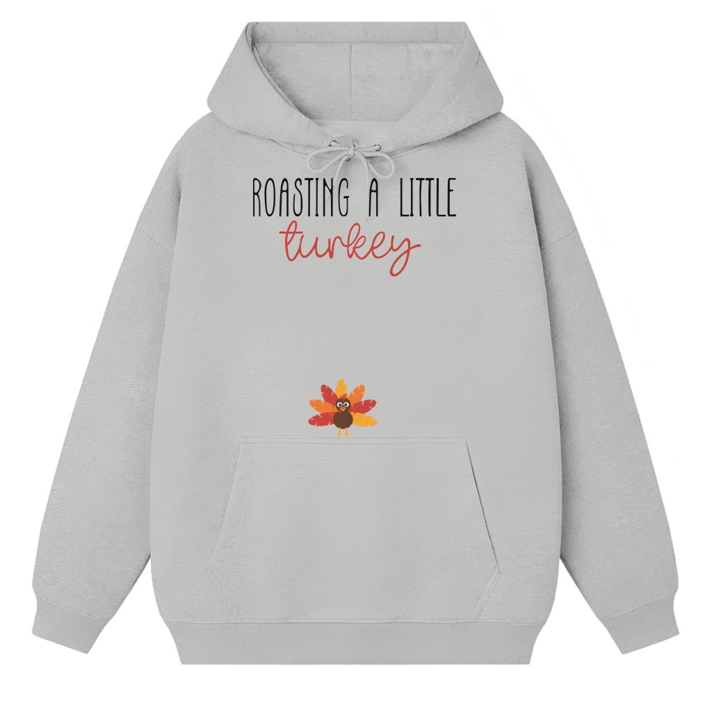 Funny Hoodie – Thanksgiving Pregnancy Announcement Gift for Mom to Be Reveal - front view