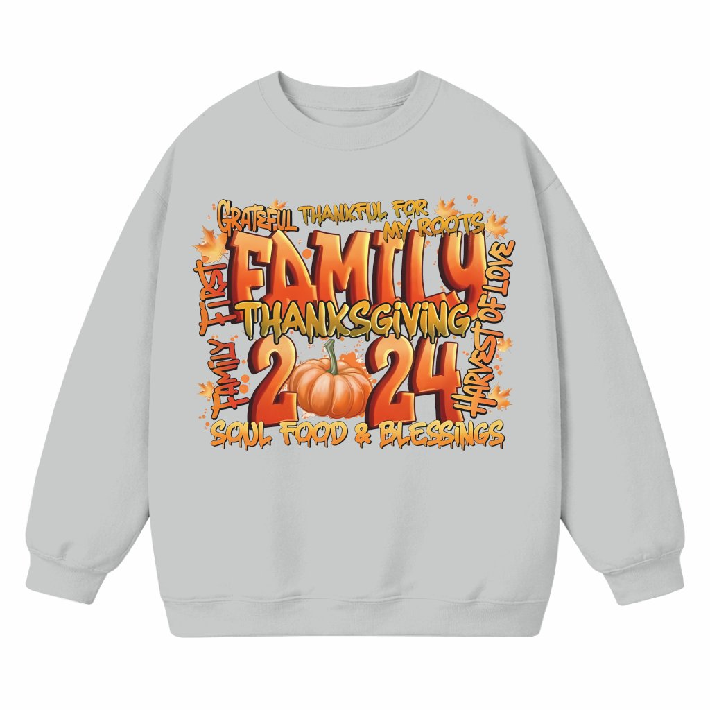 Family Thanksgiving Sweatshirt – Thanksgiving Family Reunion Gift Crewneck - front view