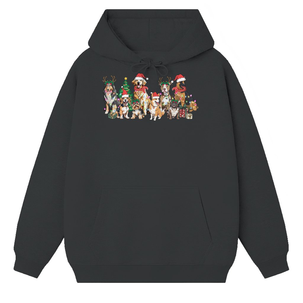 Cute Christmas Dog Hoodie – Christmas Gift for Dog Mom Santa - front view