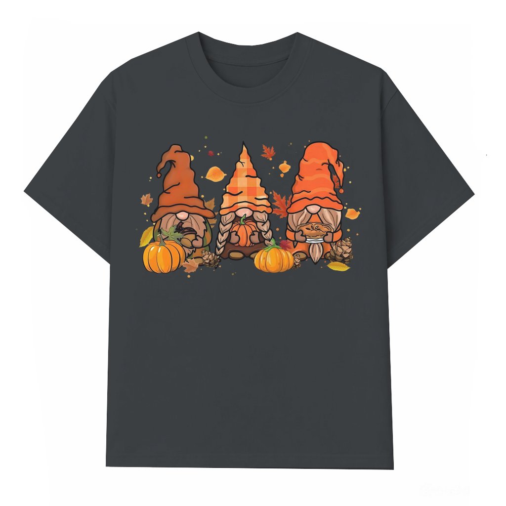 Cute Retro Gnomes T-shirt – Thanksgiving Gift - front view