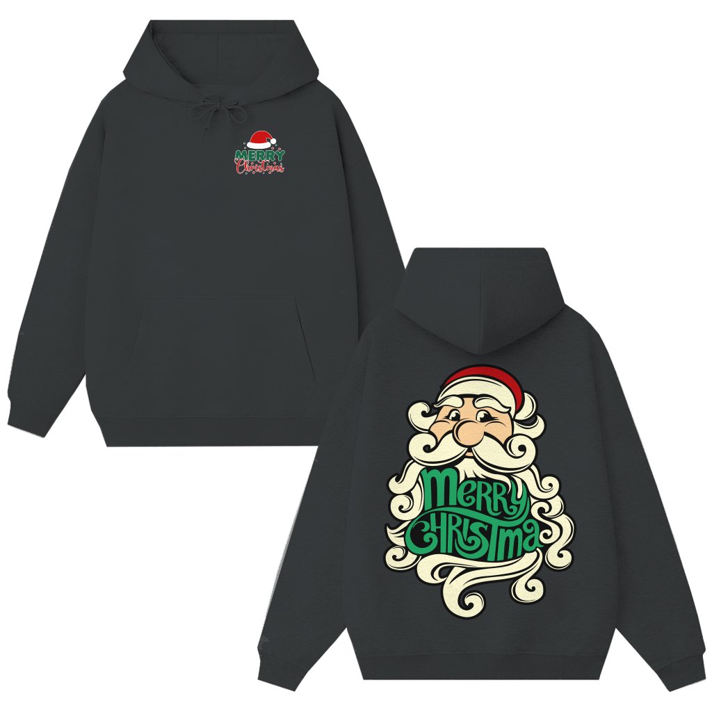 Vintage Santa Claus Hoodie – Christmas Gift for Him Her Festive - front view