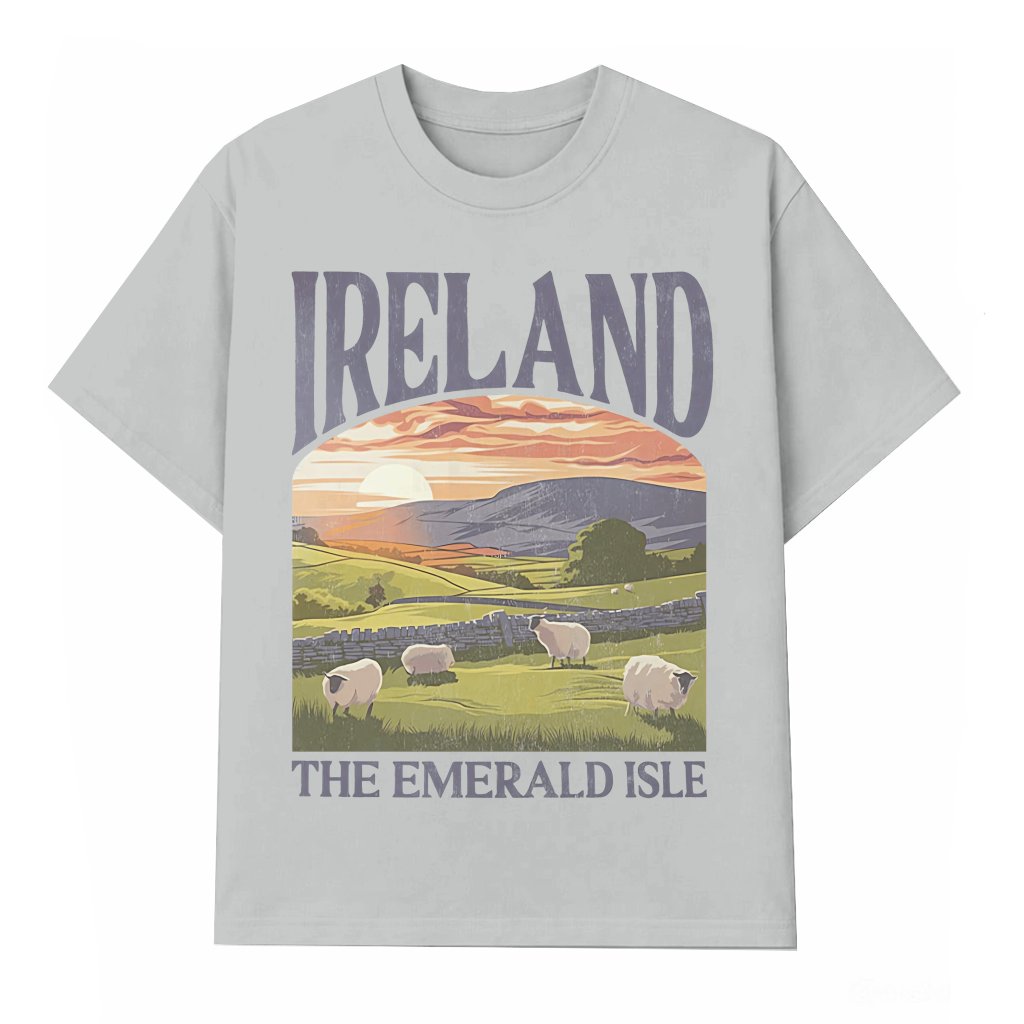 Lucky Shamrock Clover T-shirt – St. Patrick's Day Irish Gift for Travelers Vintage - front view