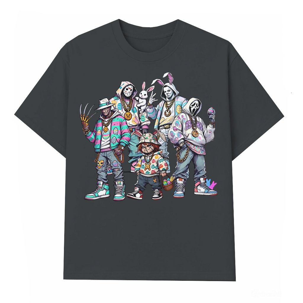 Funny Easter Horror T-shirt – Easter Gift for Men Women - front view