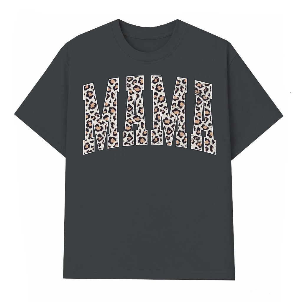 Leopard Mama T-shirt – Gift for Mom Leopard Print - front view