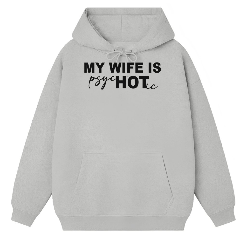 Men's Letter Print Hoodie – Gift for Him Casual Streetwear - front view