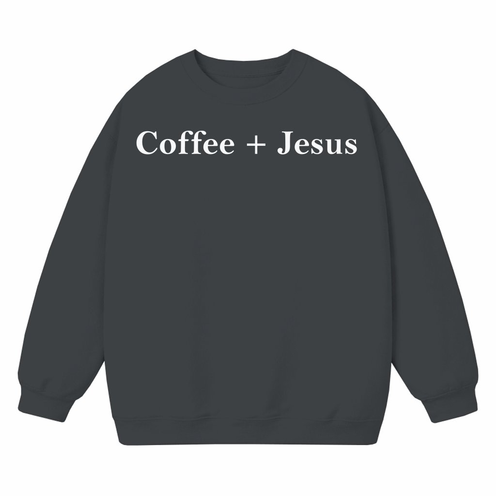 Coffee Jesus Sweatshirt – Gift for Christian Coffee Lover - front view
