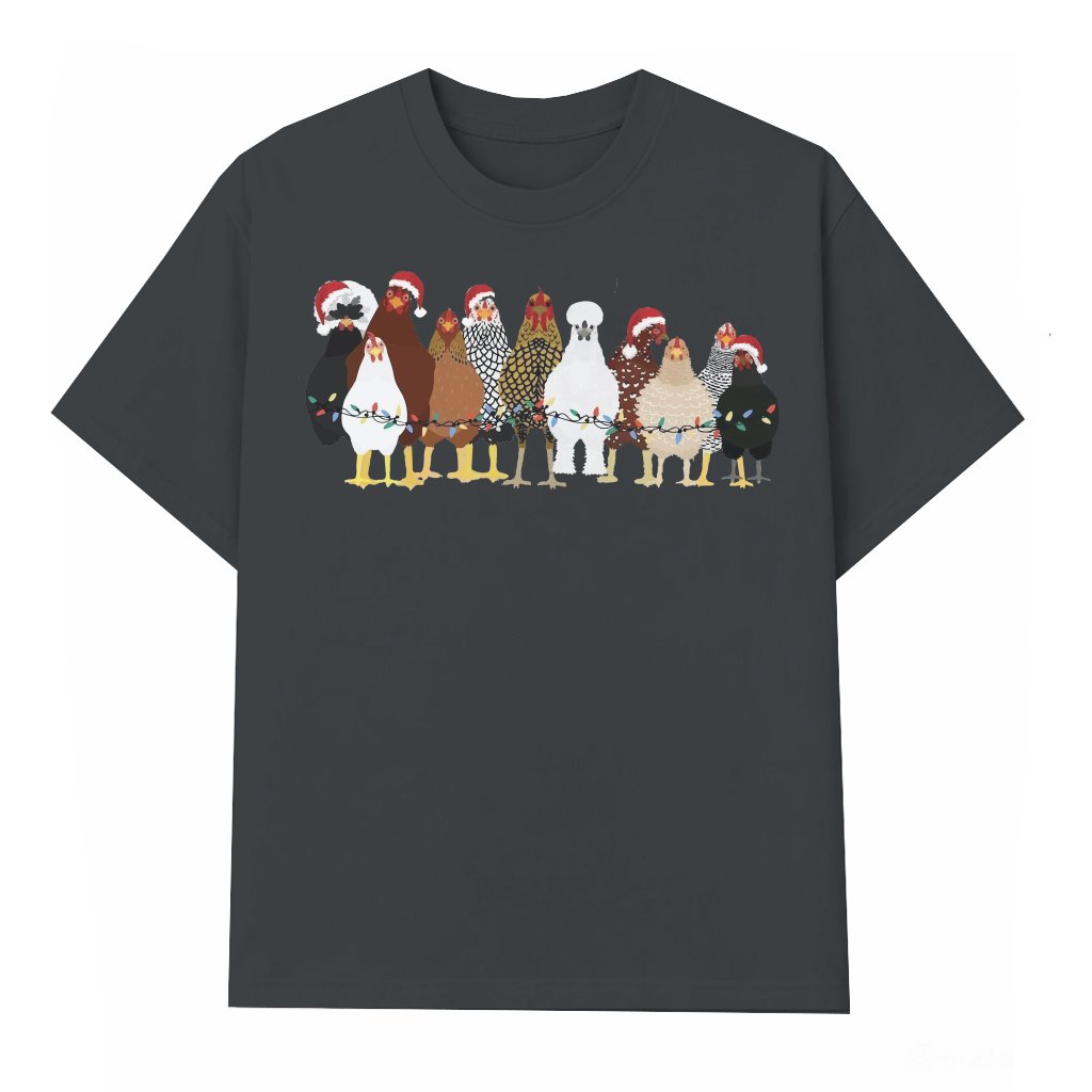 Funny Chicken Tee – Christmas Gift for Chicken Lover Farmer - front view