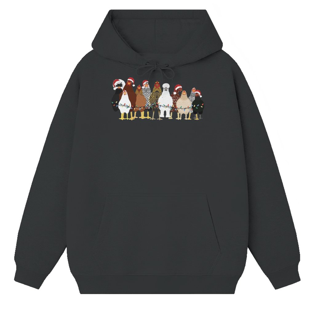 Funny Chicken Lover Hoodie – Christmas Gift for Women - front view