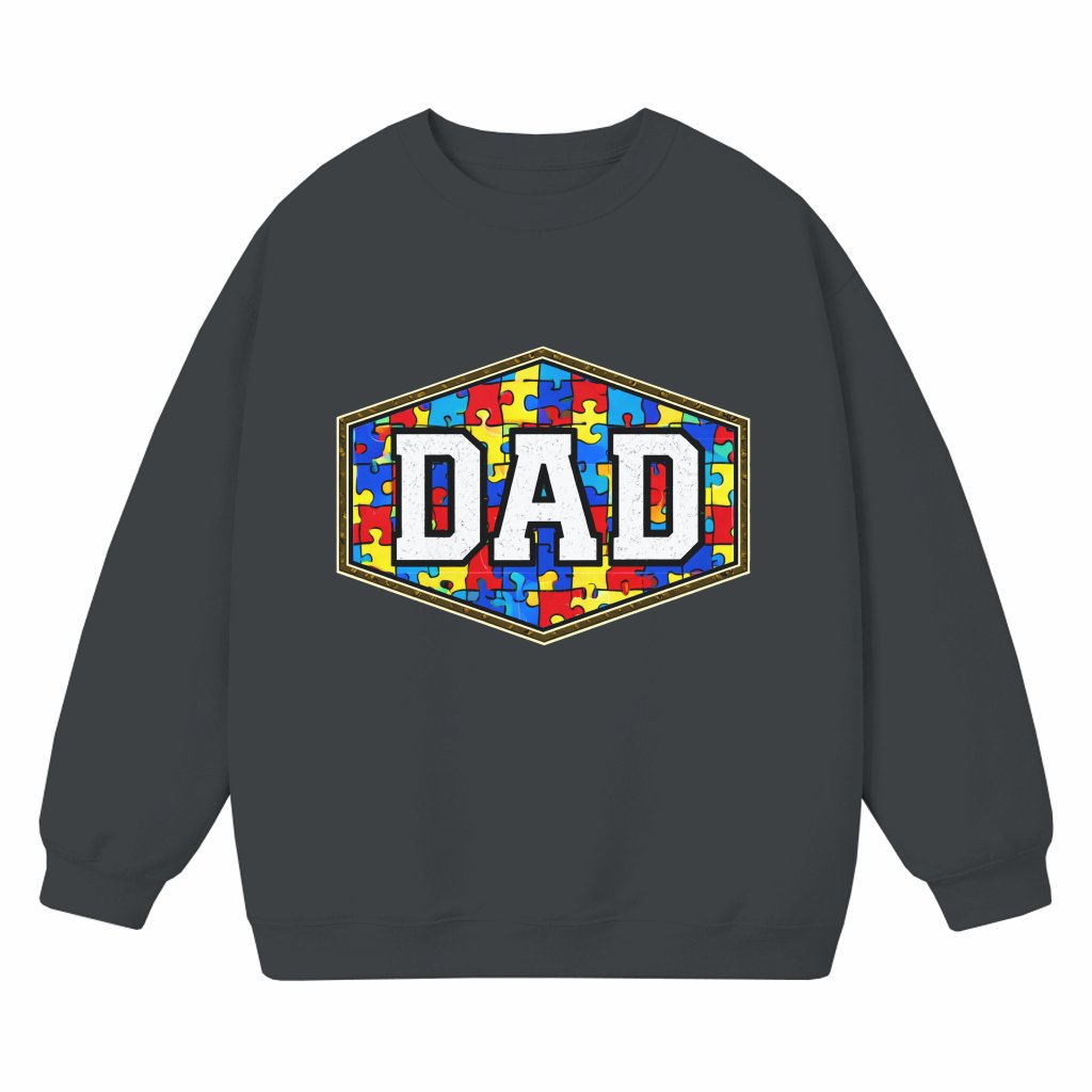 Autism Dad Sweatshirt – Autism Awareness Day Gift for Dad - front view