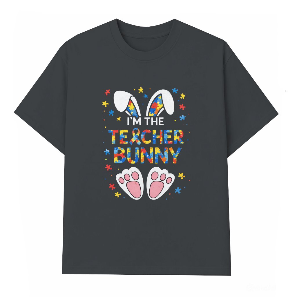Funny Bunny Ear T-shirt – Easter Gift for Teacher - front view