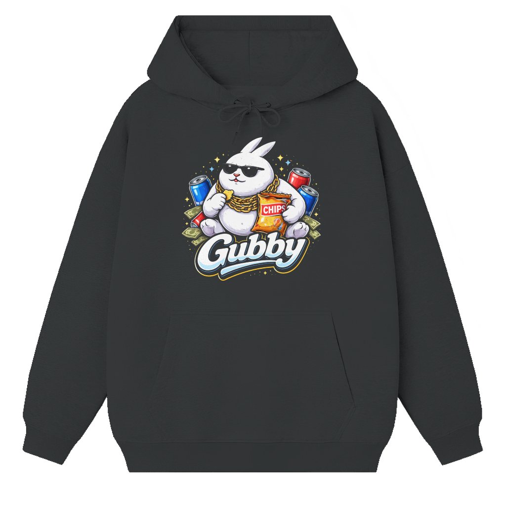 Gubby Bunny Hoodie – Easter Gift for Women Rabbit Memes - front view