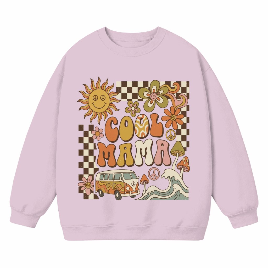 Cool Groovy Mama Sweatshirt – Gift for Mama - front view
