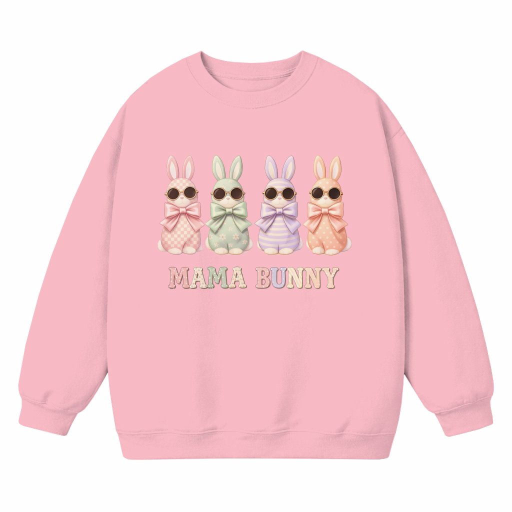 Mama Bunny Womens Sweatshirt – Easter Gift for Mama - front view