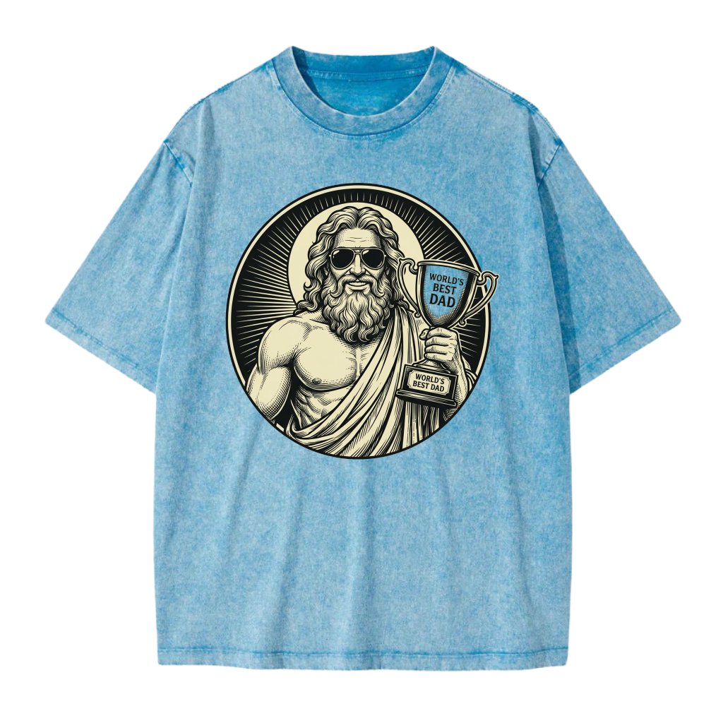 You Are World's Best Dad Funny Jesus Wash Tee for men - Funny Christian Jesus Meme Gift for Him - front view