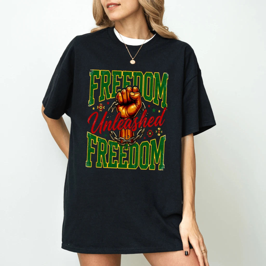 Freedom Day Juneteenth 1865 T-Shirt - Africa American Pride Gift for Him & Her - back view