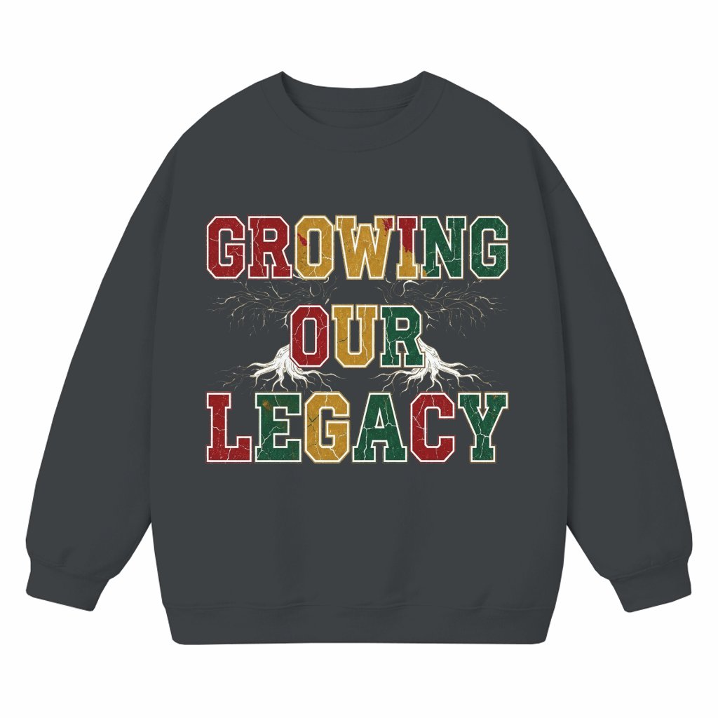 Growing Our Legacy Black History Pride Sweatshirt - Juneteenth Gift for Him & Her - front view