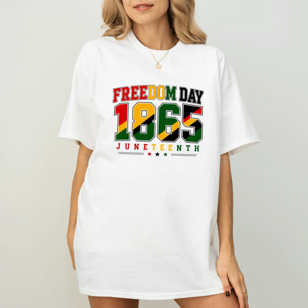 Freedom Day 1865 Juneteenth T-Shirt - African Freedom Gift for Him & Her - back view