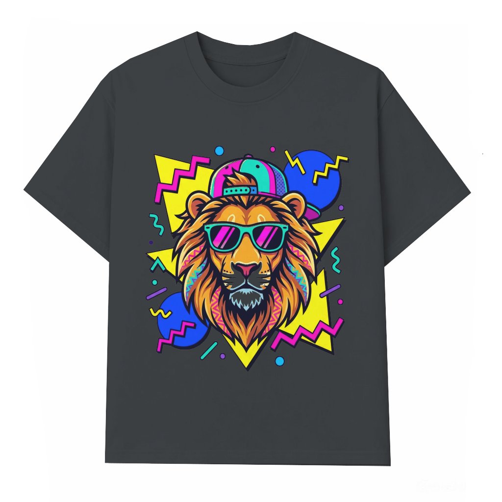 Cool Daddy Lion T-Shirt - Funny Father's Day Gift for Him - front view