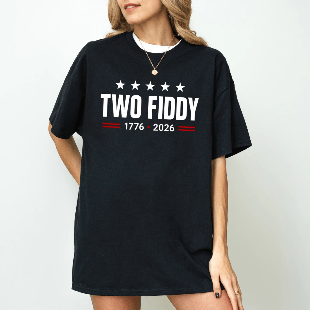American's Two Fiddy T-Shirt - 1776 2026 Patriotic Gift for Him & Her - back view
