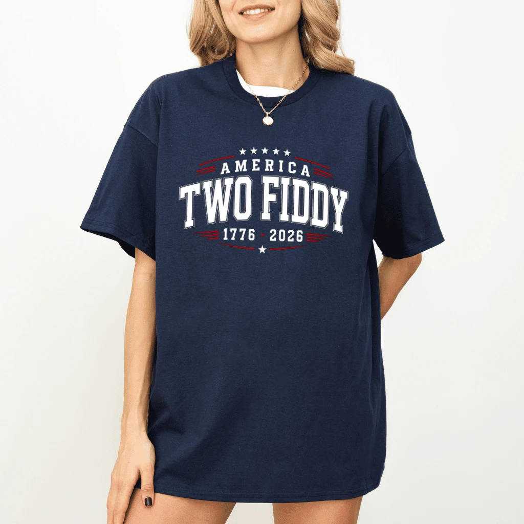 America Two Fiddy T-Shirt - 1776 2026 USA Independence Day Gift for Him & Her - back view
