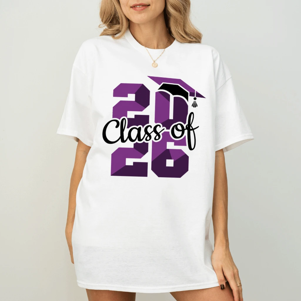 Class Of 2026 Funny Graduation T-Shirt| Ideal Gift for Graduation 2026 - back view