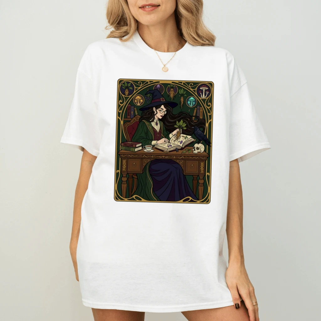 Vintage Salem Book Club Bookish Halloween T-shirt| Salem Witches Shirt for women - back view